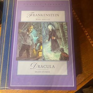 Classic library for young adults,teen Book, Frankenstein and Dracula. Ve…